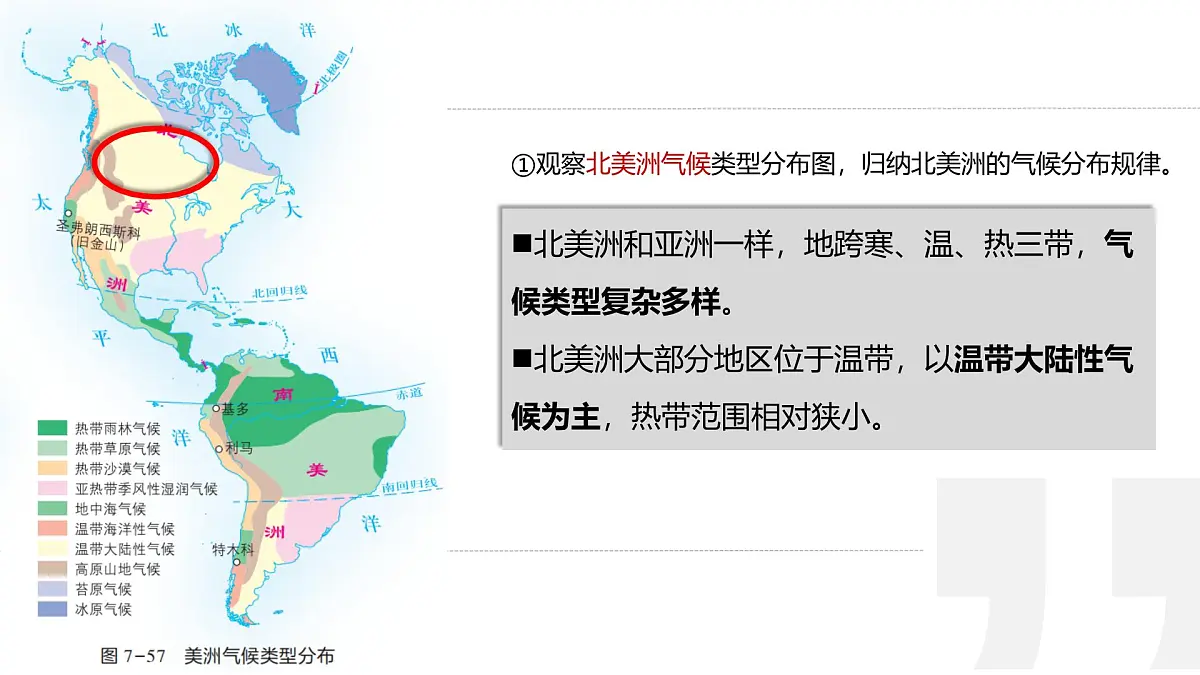 初中地理湘教版(2024)七年级下册7.3 美洲 课件第4页