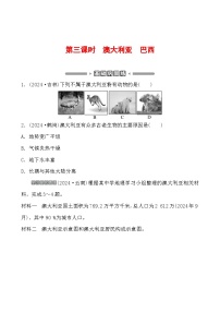 第八章 第三课时 澳大利亚 巴西  分层练（含答案）2025年中考地理专题复习