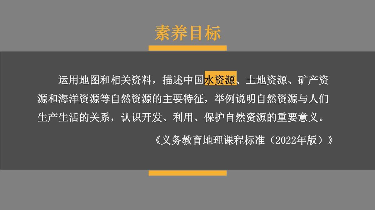 人教版地理八年级上册3.3 水资源 课件第1页