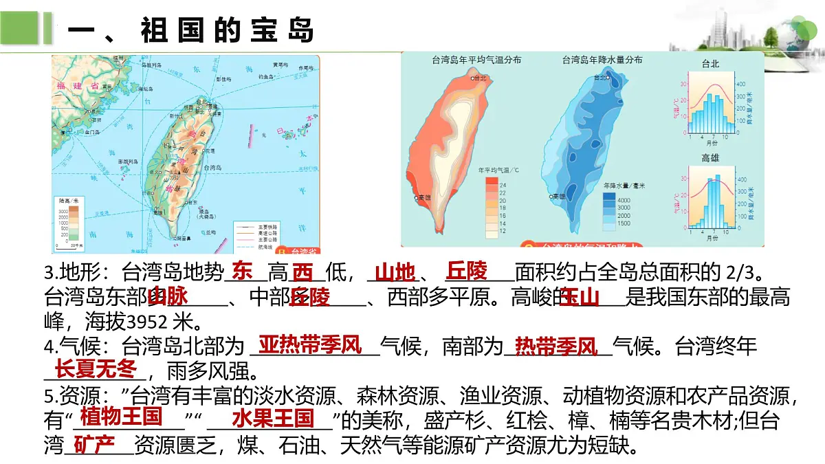 7.6.1第一课时 祖国的宝岛 与祖国大陆一脉相承的中华文化课件第5页
