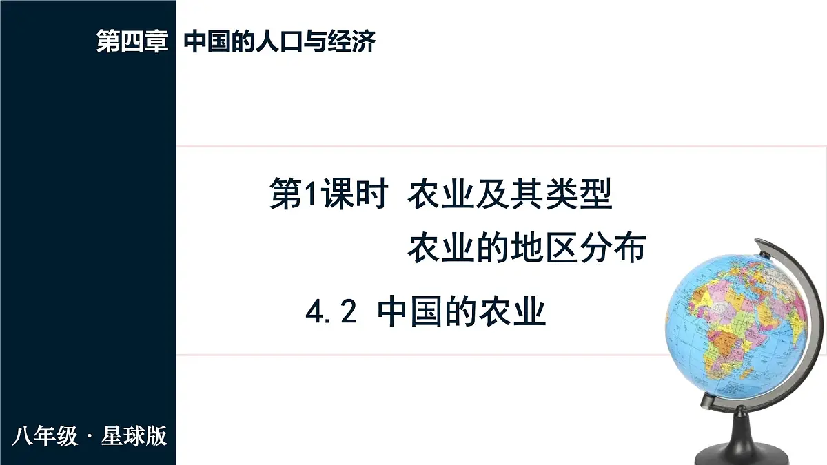 第1课时 农业及其类型 农业的地区分布第1页