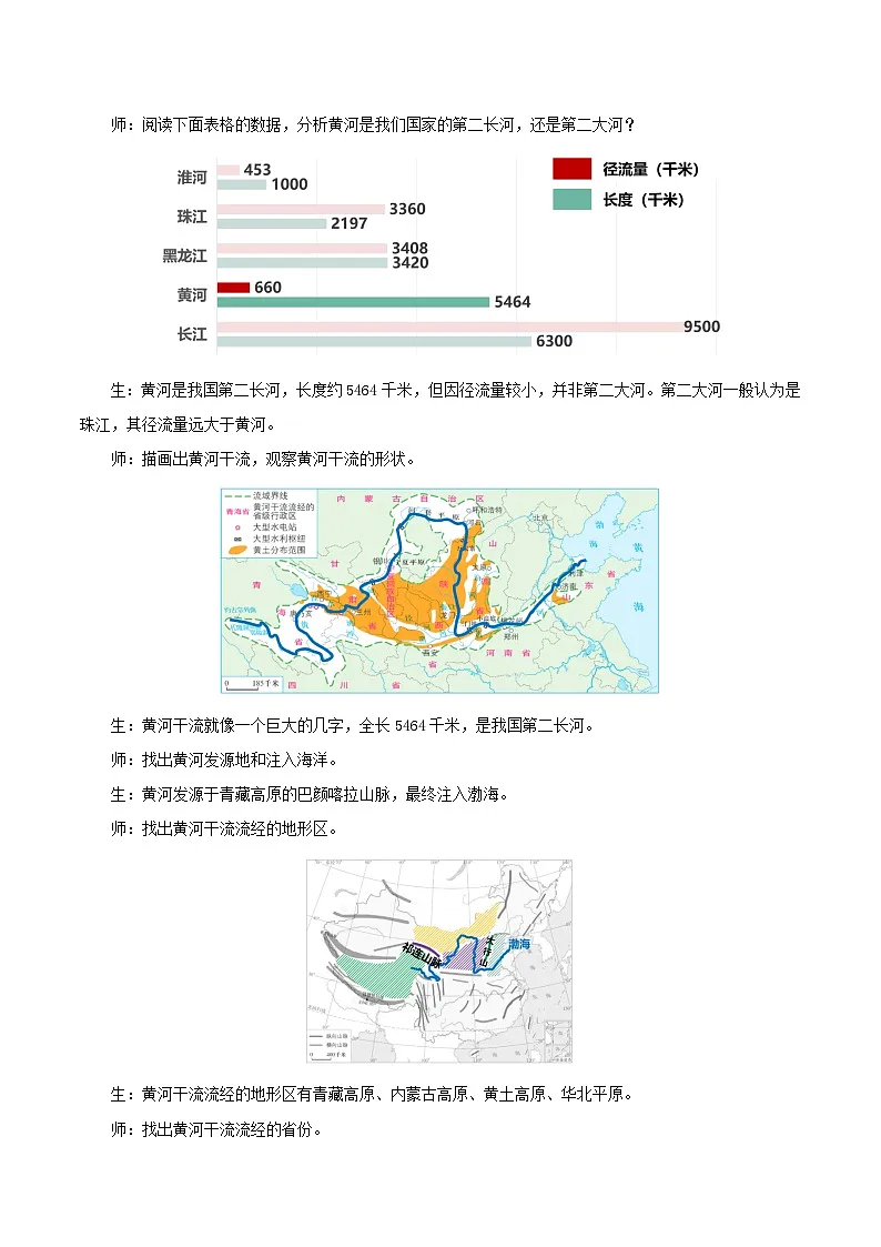 新人教版初中地理八上2-3《河流与湖泊》教学设计(第3课时)第2页
