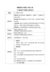 初中地理湘教版(2024)八年级上册(2024)第二节 中国的矿产资源一等奖教案设计