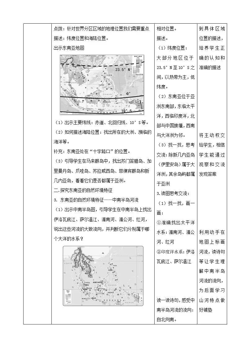 2026年春湘教版七年级地理下册 第一节 东南亚 第一课时 教案第2页
