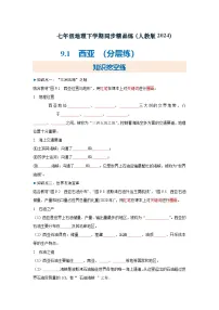 地理七年级下册(2024)西亚同步达标检测题