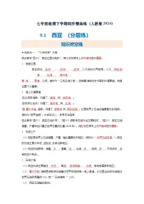 人教版（2024）七年级下册(2024)西亚当堂检测题
