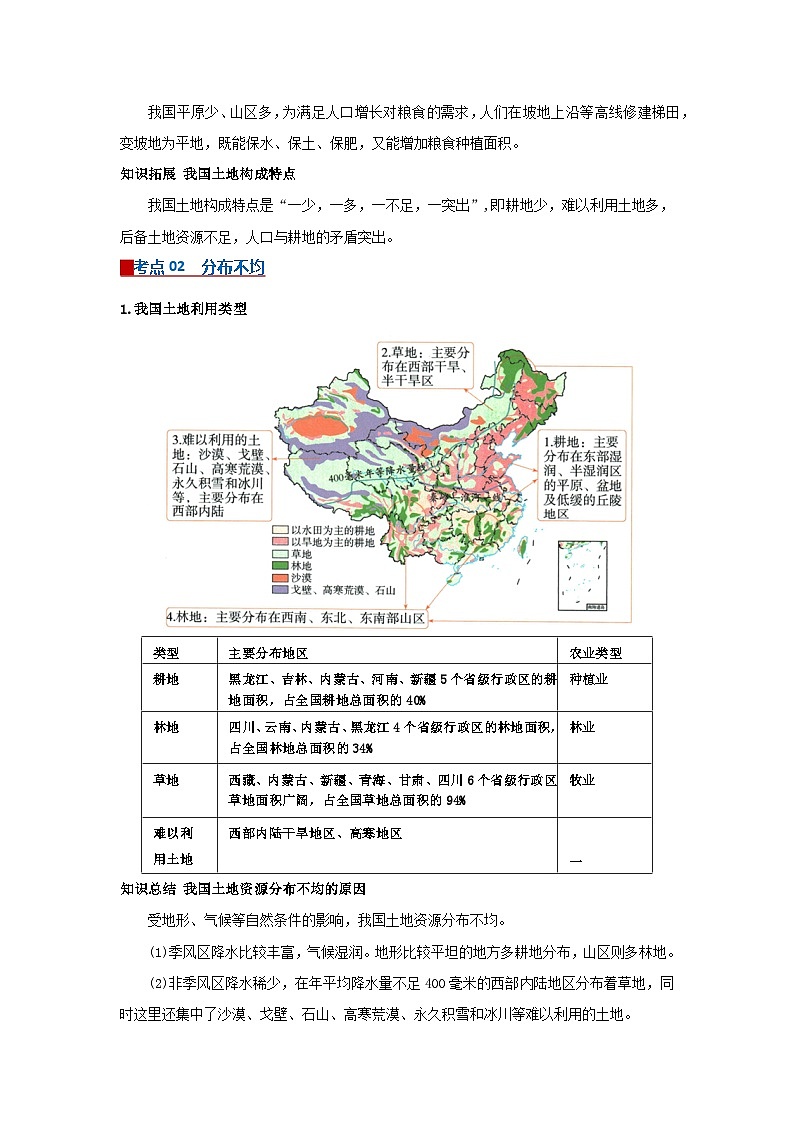 专题16中国的自然资源(word)2025-2026学年初中地理人教版2024一轮复习学案知识点+习题(解析版 )(1)第2页
