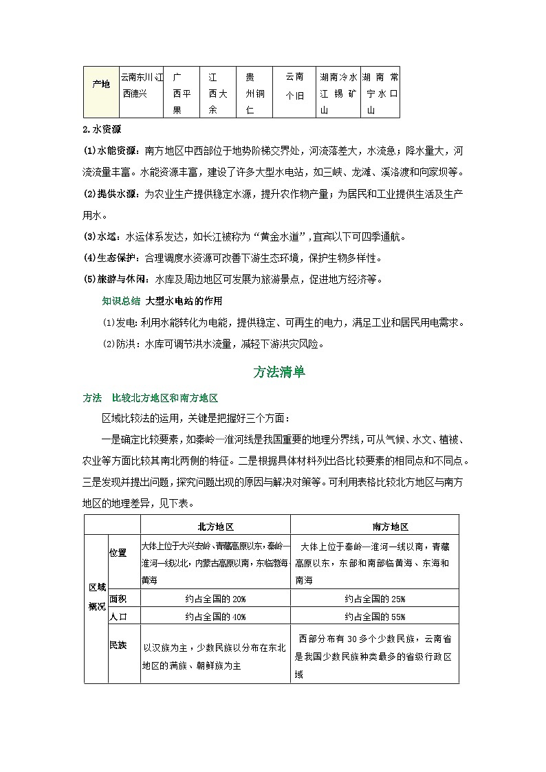 专题21 南方地区(word)2025-2026学年初中地理人教版2024一轮复习学案知识点+习题(解析版)第3页