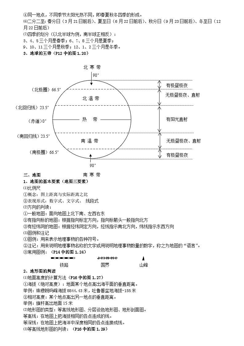 中考地理知识点归纳汇总第3页