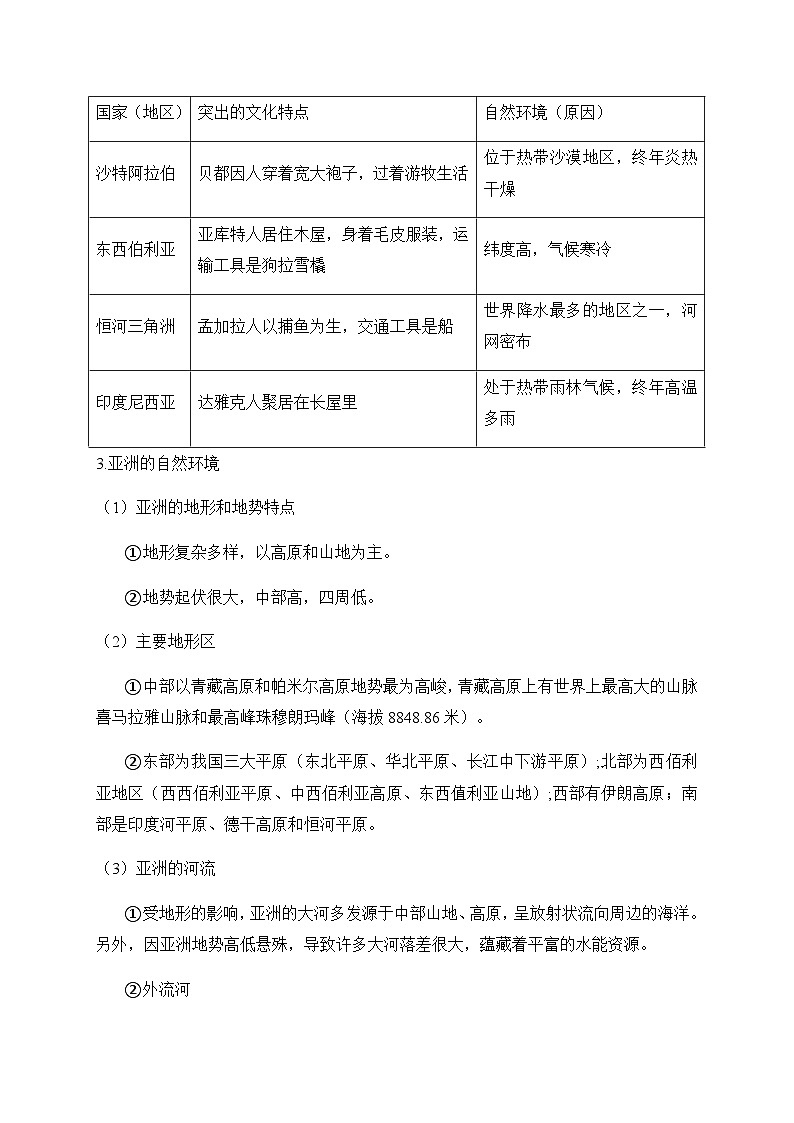 2025年中考地理考前速记——世界区域地理学案第2页