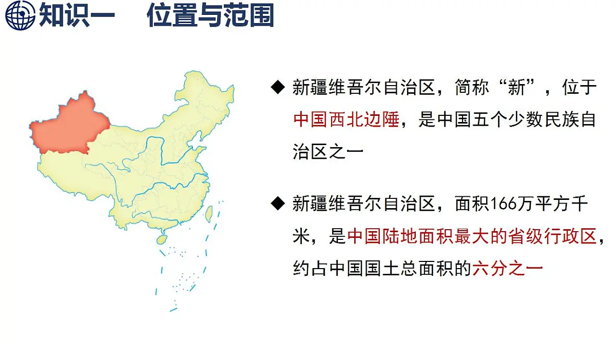 第1课时 新疆维吾尔自治区的地理概况第4页