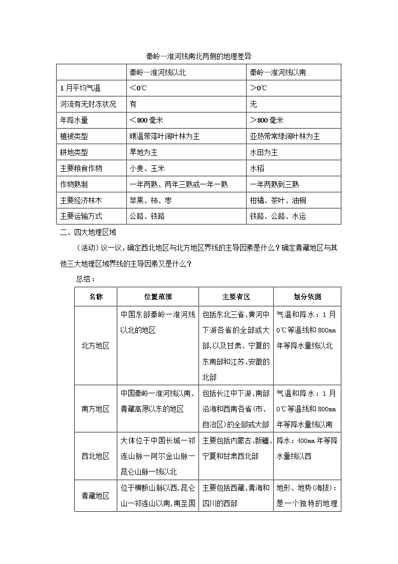 2026春八年级下册湘教版地理上课教案全册教学设计第2页