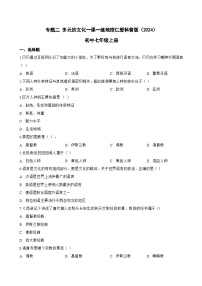 仁爱科普版（2024）七年级上册（2024）多元的文化综合训练题