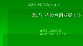 地理第四章 中国的经济与文化第二节 	持续协调发展工业课文内容课件ppt