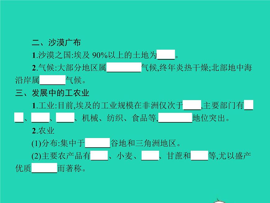2021年湘教版七年級地理下冊8.2埃及 課件第4頁