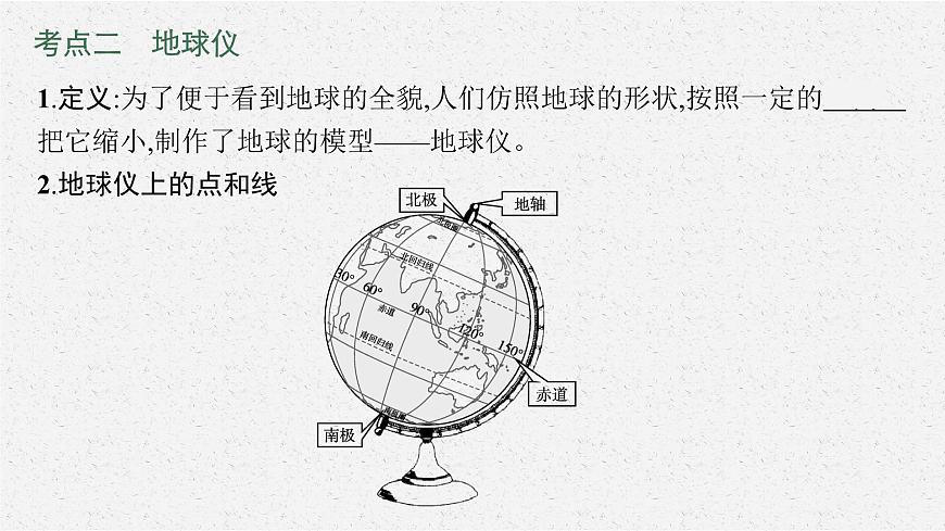 2021年中考地理總復習課件第1講 地球與地圖課件第8頁