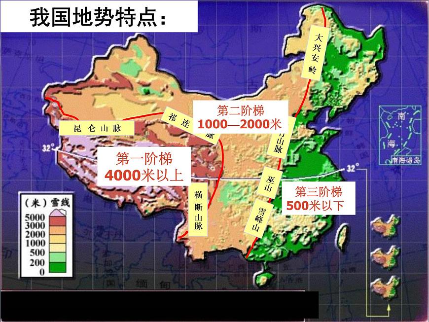 上海教育版地理七年級(jí)上冊(cè)課件：第二單元2.2《地形地勢(shì)的主要特點(diǎn)》（共31張PPT）第4頁(yè)