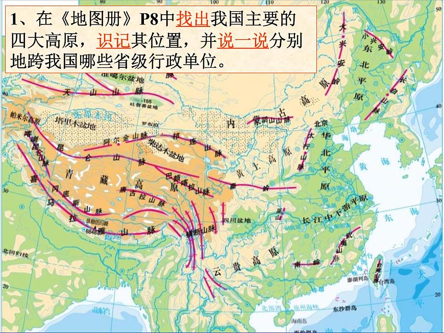 上海教育版地理七年級上冊課件：第二單元2.1《地形的分布》（共17張PPT）第8頁