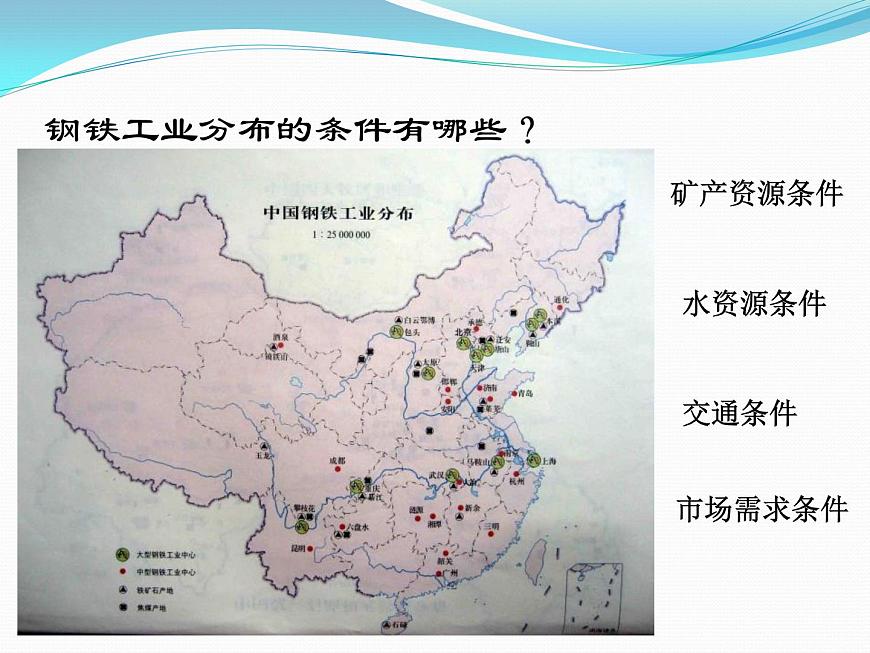 滬教版地理七年級(jí)下冊(cè)2.2重要工業(yè)部門(mén)的分布（共14張PPT）第3頁(yè)