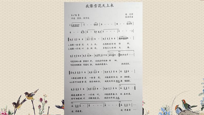 人教版八年级上册 冬之旅/选听《我像雪花天上来》课件03