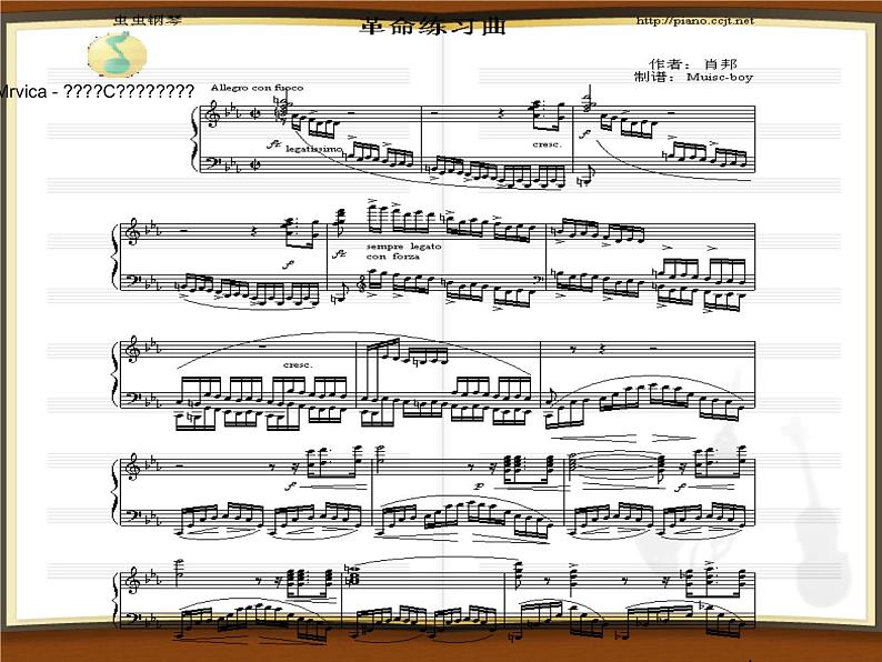湘艺版音乐八年级上册第四单元c小调(“革命”)练习曲 课件 教案 音频 (2)06