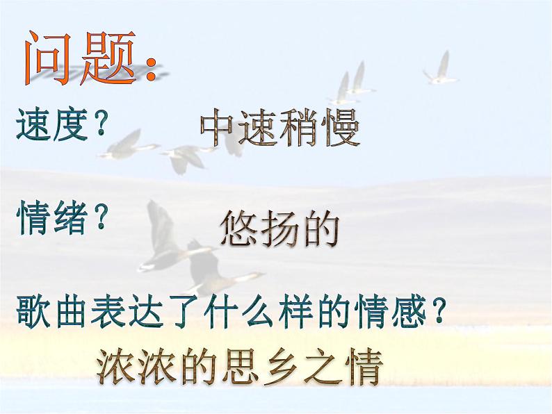 初中音乐 人音课标版(简谱) 八年级上册 鸿雁 课件第5页