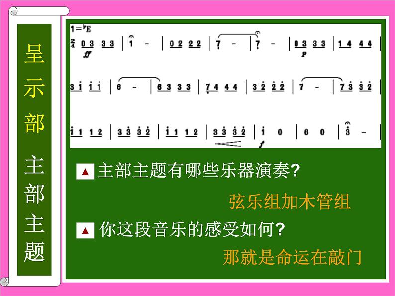 湘艺版八年级下册音乐课件 6.欣赏 第五(“命运”)交响曲(第一乐章)》第7页