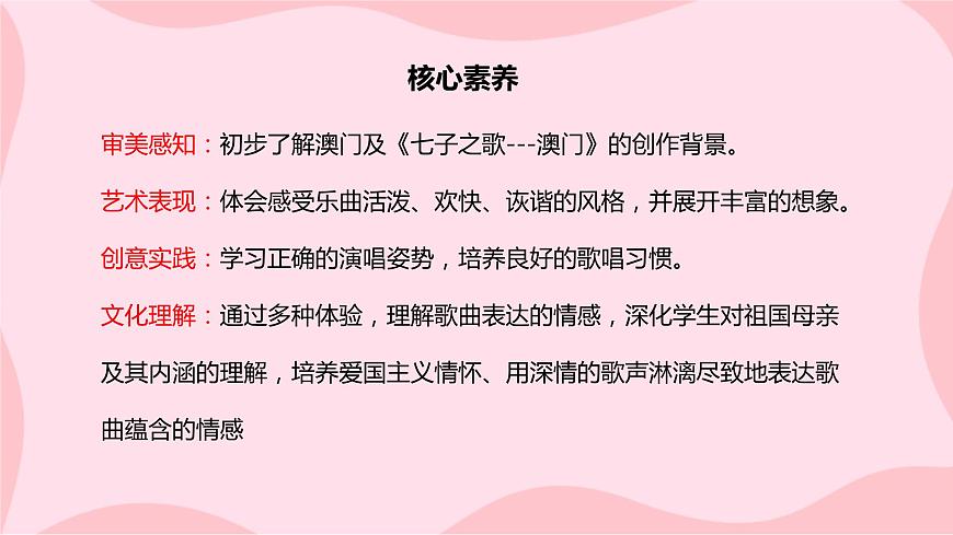 【核心素養(yǎng)目標】人音版（2012）音樂八上1.3 七子之歌—澳門 課件第2頁