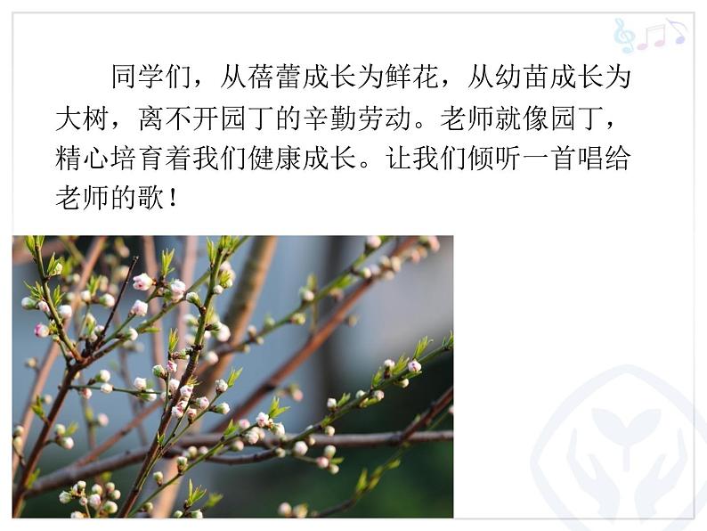 人教版七年级上册音乐课件 1.1蓓蕾之歌02