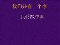 湘艺版音乐七年级上册  第二单元 我爱你，中国 课件