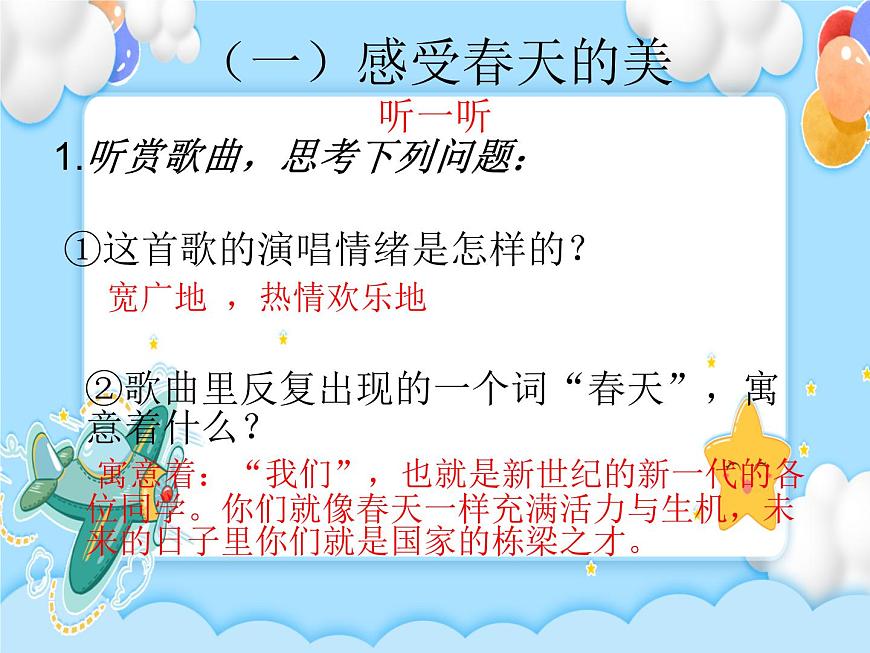1.演唱 我們是春天 課件第5頁