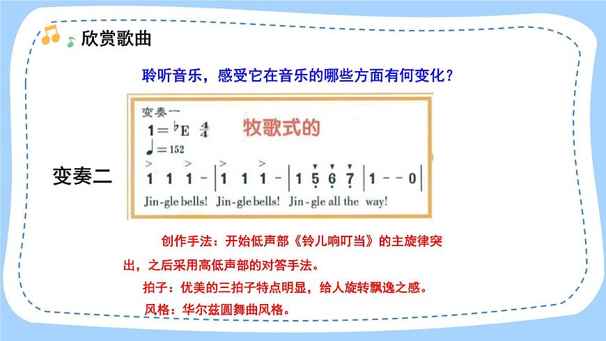 人音版音樂九年級上冊  欣賞《鈴兒響叮當(dāng)?shù)淖冞w》課件第8頁