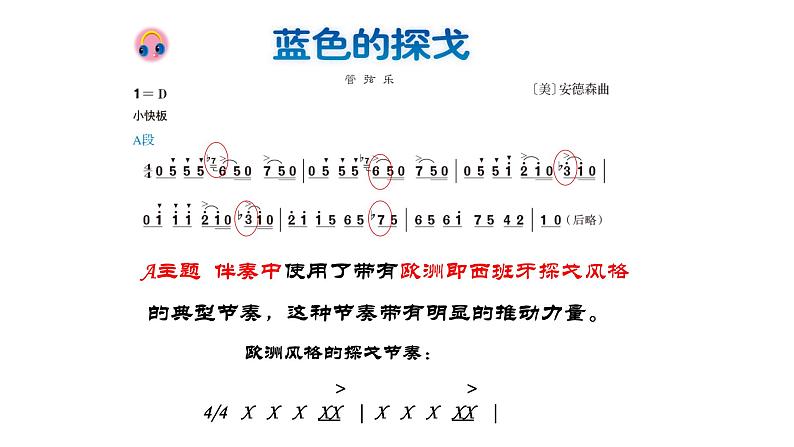 人音版初中音乐七年级上册2.4.蓝色的探戈 课件08