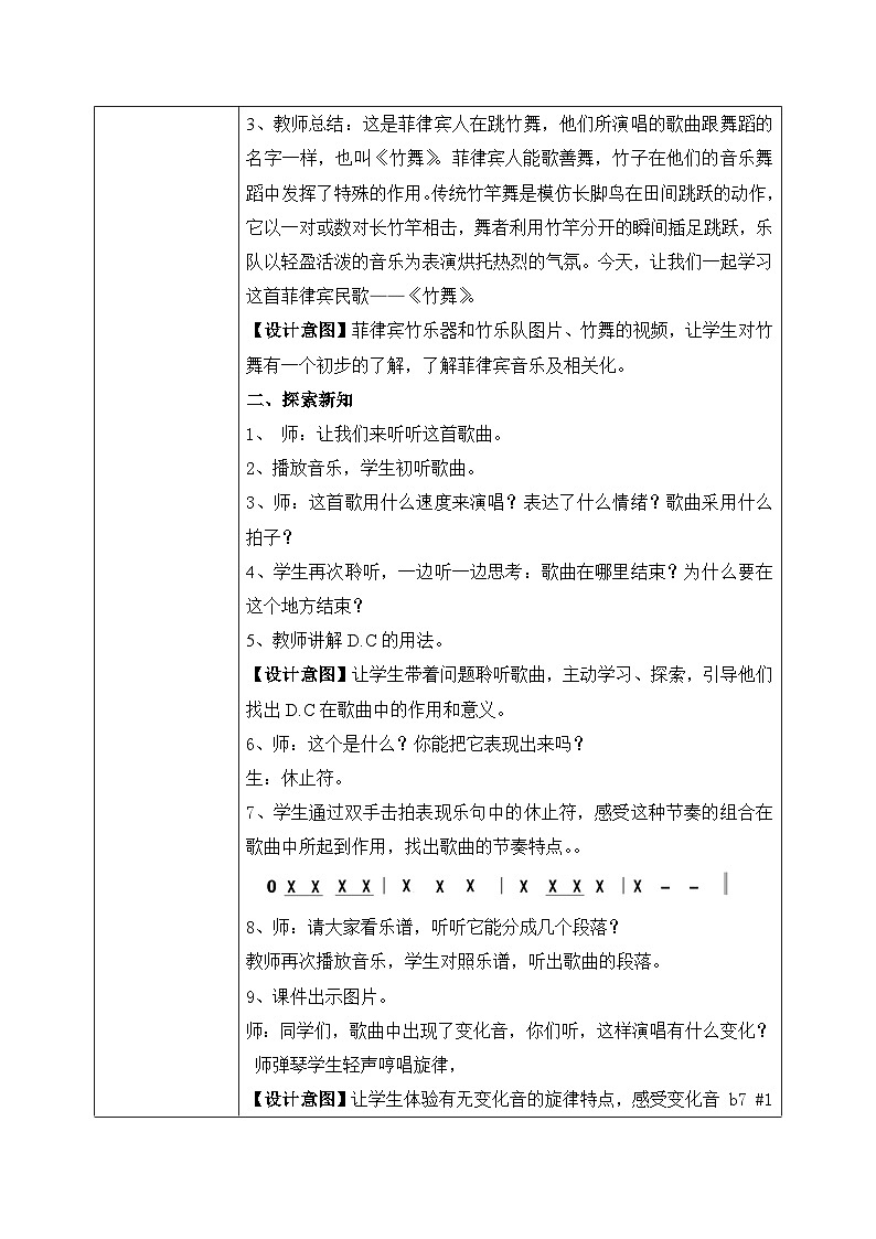【核心素养目标】粤教花城版初中音乐七年级下册+4《竹舞》课件+教案+素材(含课后反思)02