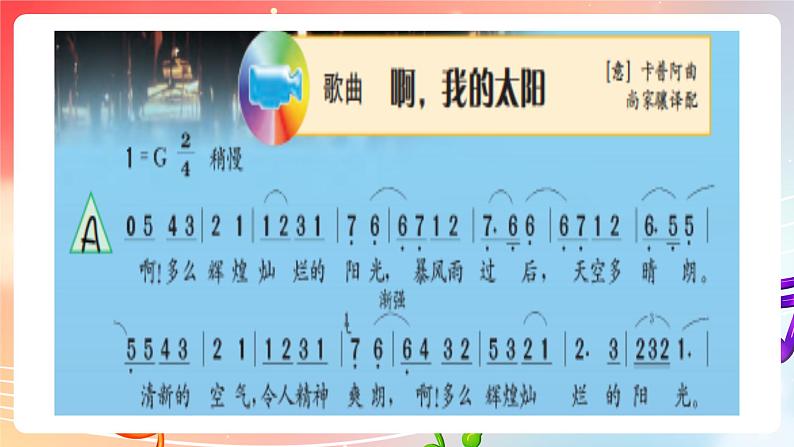 粤教版音乐八年级下册 第6单元 脍炙人口的歌《我的太阳》《重归苏连托》课件第8页