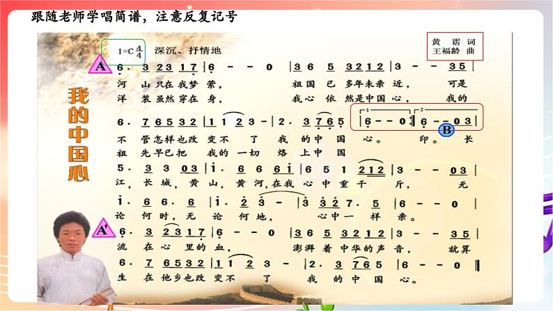 人音版音乐八年级上册 第1单元《我的中国心》课件08
