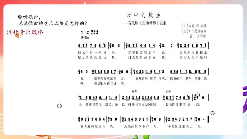 人音版音乐八年级上册 第2单元 《云中的城堡》课件第8页