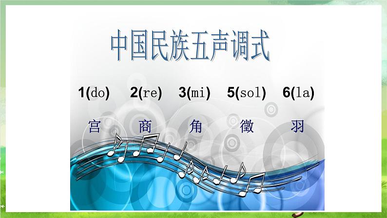 湘艺版音乐七年级下册第八单元《五声调式》 课件第3页