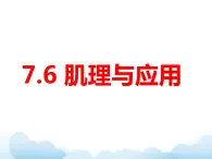 岭南版七年级美术下册：第6课 肌理与应用 课件+教案