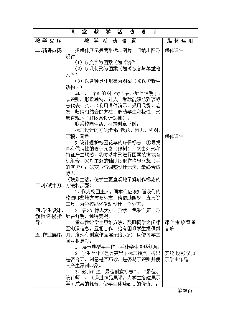 美术八年级上湘教版6公益招贴设计教案(2课时)1第2页