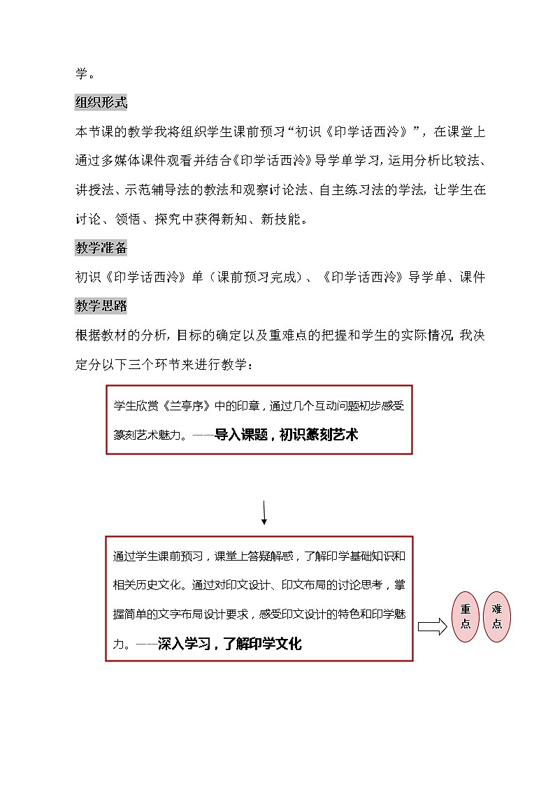 浙美版初中美术八年级下册 11.印学话西泠 教案第3页