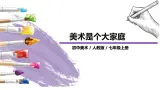 人教版7上美术《美术是个大家族》课件PPT+教案