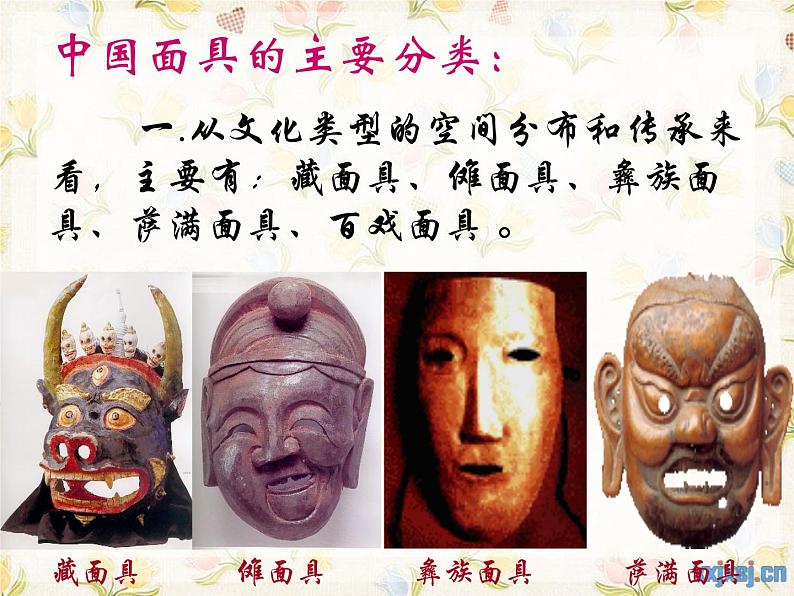 初中美术 岭南课标版 九年级上册 独具魅力的面具 课件第4页