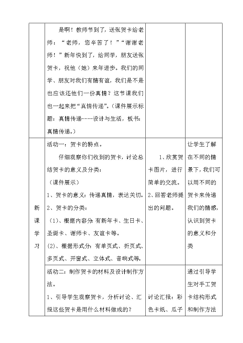 赣美版七年级下册美术 5真情传递 教案03