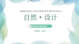 初中美术 九下 《自然设计》课件