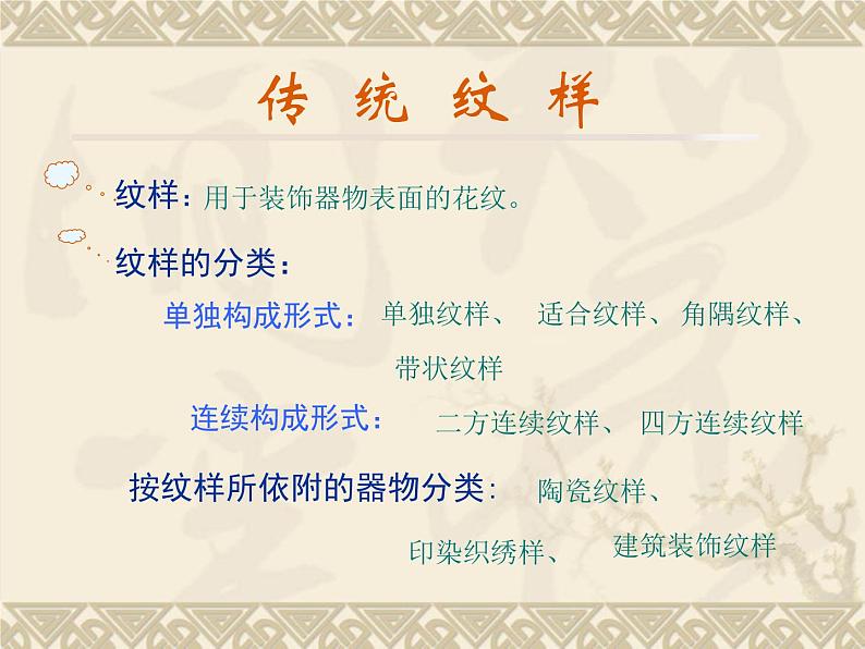 赣美版七年级上册美术课件 8.传统纹样01