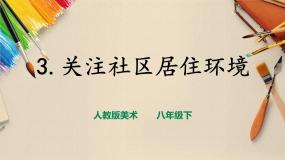 初中美术第四单元 美好宜人的居住环境第3课 关注社区居住环境精品课件ppt