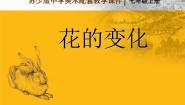 苏少版七年级上册第6课 花的变化课文内容课件ppt