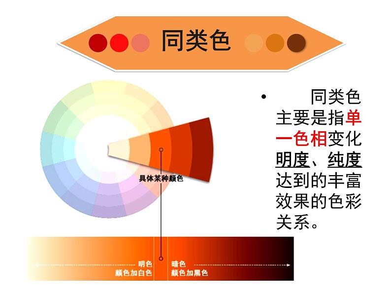 人美版初中美术七年级下册3. 同类色与邻近色 课件3第3页