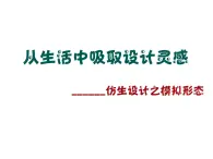 浙美版初中美术八年级上册  8.从生活中吸取设计的灵感   课件1